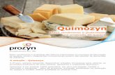 FOLDER QUIMOZYN PROZYN 2018 web · da indústria. A Prozyn, sempre buscando desenvolver soluções inovadoras para otimizar os processos produtivos de seus clientes, apresenta o coagulante