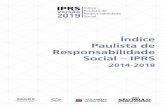 Paulista de Responsabilidade Social – IPRS · municípios, mas a população envolvida aumentou de 7,4% (3,16 milhões de pessoas) para 8,0% da população (3,52 milhões de pessoas).