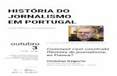 HISTÓRIA DO JORNALISMO EM PORTUGALhistoriadojornalismo.fcsh.unl.pt/wp-content/...HISTÓRIA DO JORNALISMO EM PORTUGAL CONFERÊNCIA INTERNACIONAL ORGANIZAÇÃO_ outubro 3 11:30 - 12:30