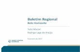 Boletim Regional - bcb.gov.br · Boletim Regional Belo Horizonte Tulio Maciel Rodrigo Lage de Araújo Fevereiro de 2017. Índice ... Produção Agrícola Inferências Nacionais 2003=100