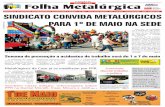 Sindicato convida metalúrgicoS para 1º de maio na SedeArquivo SMetal/Paulo Rogério para 1º de maio na Sede Este ano, no 1º de Maio, o estacionamento da sede do Sindicato voltará
