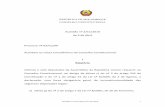 REPÚBLICA DE MOÇAMBIQUE CONSELHO CONSTITUCIONAL · 2018-12-11 · Acórdão nº 2/CC/2010, de 9 de Abril 4 Em resposta à notificação, a Assembleia da Republica remeteu ao Conselho