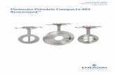 Elemento Primário Compacto 405 Rosemount™ · 2020-02-28 · O anel de alinhamento ANSI 150 - 600 está incluído como padrão ao solicitar dimensão da linha de até 8 pol. Para