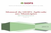 Manual do SIOPS Aplicado Manual sobre o uso da Ferramenta ... · acesso rápido, exibição das pastas, exibição das funcionalidades que acessam ou necessitam de conexão com a