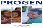 BALANÇO SOCIAL 2017/2018progen.org.br/arquivos/2020/05/balançoprogenfinal.pdf · no Hopi Hari”. Dentre os encontros, os usuários puderam explorar os cuidados com o meio ambiente