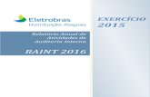 Eletrobras Distribuicao Alagoasequatorialalagoas.com.br/wp-content/uploads/arquivos/RAINT_2016_… · Eletrobras Distribuição Alagoas - RAINT 2016 6 Auditoria em Almoxarifado Relatório