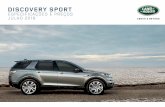 ESPECIFICAÇÕES E PREÇOS JULHO 2016 - Land Rover · após a entrega de um veículo novo irão beneficiar dos mesmos termos e cobertura de garantia que a garantia do veículo. Os