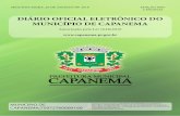 DIÁRIO OFICIAL ELETRÔNICO DO MUNICÍPIO DE CAPANEMA · 2018-08-20 · DIÁRIO OFICIAL ELETRÔNICO DO MUNICÍPIO DE CAPANEMA Autorizado pela Lei 1648/2018 SEGUNDA-FEIRA, 20 DE AGOSTO