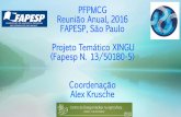 PFPMCG Reunião Anual, 2016 FAPESP, São Paulo Projeto … · Projeto Temático XINGU (Fapesp N. 13/50180-5) Coordenação Alex Krusche. Projeto Xingu: Integrando o planejamento do