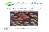 Leilão 24 de abril de 2018 - Celso Albano · 2018-04-18 · 014 LUCÍLIO DE ALBUQUERQUE – carvão – 32x21 cm – cid – 1926 150 015 CÍCERO MANOEL – ose – 39x31 ... 052