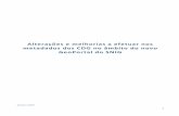 Alterações e melhorias a efetuar nos metadados dos CDG no ... · 2 Autores Vanda Bica, Sérgio Ferreira, Danilo Furtado Data de criação 2018-11-07 Data de alteração 2019-01-14