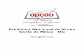 Prefeitura Municipal de Monte Santo de Minas - MG€¦ · Números Racionais: significados, representação decimal e fracionária, equivalência, ordenação e localização na reta