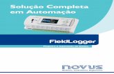 FieldLogger - NOVUS¡logo fieldlogger.… · • Formato “Wizard” (guia passo-a-passo) Configuração, Coleta e Diagnóstico CAT FieldLogger - 6100081.0512 FieldLogger Solução