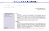 Artigos de revisão Programa de terapia miofuncional orofacial … · 2017-07-04 · Rev. CEFAC. 2017 Mar-Abr; 19(2):277-288 Programa de terapia miofuncional orofacial | 279 anos