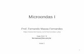 Microondas I - Fermassa1...2 Microondas I 1. Introdução 2. Conceitos fundamentais do eletromagnetismo 3. Teoria geral da onda plana 4. Teoria geral da onda guiada 5. Linhas de transmissão