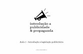 introdução a publicidade & propaganda...Legislação publicitária introdução a publicidade e propaganda : professor Rafael Homann CAPÍTULO V - DA COMUNICAÇÃO SOCIAL Art. 220.