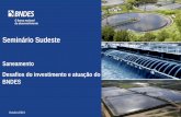 Apresentação do PowerPoint - Associação Brasileira de ... · BNDES – Linhas de Financiamento: Saneamento Ambiental Modalidade direta: financiamento Valor Mínimo: R$ 10 milhões