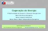 Cogeração de Energia · Geração Distribuída: a opção tecnológica de produzir e utilizar energia elétrica, com maior eficiência, com vantagens ... Geração Centralizada