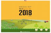 MEDIA KIT 2018 · - Nutrición Vegetal y/o Bioestimulantes - Agtech - Maquinaria 100 TARIFAS REVISTA 2018 ì TARIFARIO/ AVISOS EN REVISTA CHILE Tapa 4 $ 2.100.000 (+ I.V.A.) SU O