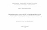 AVALIAÇÃO DAS CONDIÇÕES DE TRABALHO DO SETOR DE …repositorio.roca.utfpr.edu.br/jspui/bitstream/1/... · METALÚRGICO E IMPLANTAÇÃO DE PROGRAMA DE SEGURANÇA DO TRABALHO. Monografia