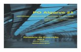 PO Algarve 21 - QREN · 4 Relatório de Execução - 2011 Gráfico 2.9 – Formas de financiamento (aprovações) 42 Gráfico 2.10 – Tipo de território (aprovações) 44 Gráfico