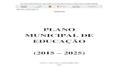 PLANO MUNICIPAL DE EDUCAÇÃO (2015 – 2025) - PEcamarasantacruzdocapibaribe.pe.gov.br/Leis... · plano municipal de educaÇÃo de santa cruz do capibaribe ~ 0 ~ lei nº 2.434/2015
