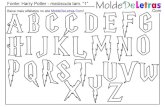 Molde de Letras - Alfabetos e Números em vários tamanhos · Fonte: Harry Potter - tamanhos "1 " e "2" .Com Baixe mais alfabetos e números no site MoldeDeLetras.Com! drika de 1000