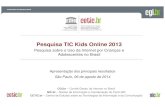 Pesquisa TIC Kids Online 2013 - Cetic.br · Perfil próprio em redes sociais e rede social mais utilizada pela criança/adolescente Percentual sobre o total de usuários de Internet