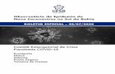 Observatório da Epidemia do Novo Coronavírus no Sul da Bahia³rio_Edição_Especial.pdf · tivo divulgar, semanalmente, boletim informativo com a análise da evolução da pandemia