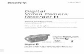 Digital Video Camera Recorder - docs.sony.com · 59) •Título (pág. 68, 70) •MEMORY MIX (pág. 151) Funções que proporcionam uma aparência natural às suas gravações ...