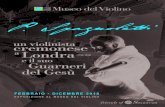 aLondra - Museo del Violino€¦ · (1799-1834) un violinistacremonese Londra Guarneri del Gesù e il suo a Museo del Violino FEBBRAIO - DICEMBRE 2019 ESPOSIZIONE AL MUSEO DEL VIOLINO