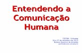 Entendendo a Comunicação Humana · 2012-09-27 · Rubens Queiroz de Almeida ... mapas e não diretamente à realidade. Mapas mentais, especificamente sentimentos e interpretações,