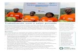 Trabalhando com o setor privado - Global Communities Brasil€¦ · mulheres Em Ghana, Golbal Communities trabalha com Cummins, Inc. e sua equipe de empregados que são voluntários