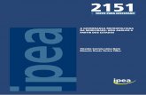 A GOVERNANÇA METROPOLITANA DA MOBILIDADE: UMA …repositorio.ipea.gov.br/bitstream/11058/6486/1/td_2151.pdf · Diretora de Estudos e Políticas Setoriais de Inovação, Regulação
