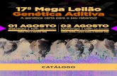 17º Mega Leilão Genética Aditiva...REGULAMENTO 17º MEGA LEILÃO GENÉTICA ADITIVA I - O leilão será realizado nos dias 01 de agosto de 2020 às 10h00min (Brasília) e 02 de agosto
