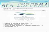 Redacção: APA Associação Portuguesa de …pronta a receber as neste site, já espaços de Norte a do País. Para além da Zona Piloto da Armona serão abertos, numa primeira fase,