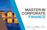 MASTER IN CORPORATE FINANCE - Alumni COPPEAD · com ênfase em Corporate Finance. Ideal para quem quer ter um currículo diferenciado, o programa reúne teorias e práticas aplicadas