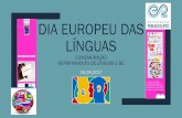 Dia europeu das línguas comemoração - ribadouro.com · No âmbito da Comemoração do Dia Europeu das Línguas, instituído no Ano Europeu das Línguas –2001, por iniciativa