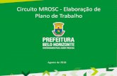 Circuito MROSC - Elaboração de Plano de Trabalho · Apresentação do Plano de Trabalho A administração pública municipal convocará a OSC selecionada para que, no prazo máximo