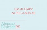 Uso da CIAP2 no PEC e-SUS AB€¦ · Nesta ficha, há possibilidade de se registrar 2 problemas/condições utilizando a CIAP e/ ou 2 problemas utilizando o CID 10, além das condições