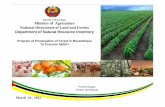 Republic of Mozambique Ministry of Agriculture ......3. Create RELs/RLs for Natural Forest Resource Information Platform 4. Prepare data sets for biomass and carbon estimation 1994