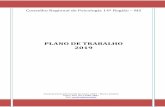 Plano de Trabalho 2019 - transparencia.cfp.org.br · Avenida Fernando Corrêa da Costa, 2044 – Bairro Joselito Fone/ Fax: (67) 3382-4801 ... das propostas difundidas durante a campanha