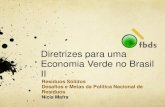 Diretrizes para uma Economia Verde no Brasil II · Economia Verde no Brasil . Gestão Integrada Dimensões política, econômica, cultural, social, sob a premissa do desenvolvimento
