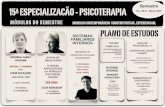 Semestre 15ª ESPECIALIZAÇÃO - PSICOTERAPIA sem1... · Desenvolvimentalista, Modelos de Psicoterapia, Psicologia da Saúde, entre outras. Fundador da Sociedade Portuguesa de Psicoterapias