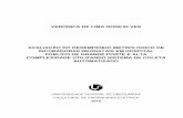 VERONICA DE LIMA GONÇALVES AVALIAÇÃO DO DESEMPENHO METROLÓGICO DE …repositorio.ufu.br/bitstream/123456789/24107/3... · 2019-01-29 · vi GONCALVES, V. L. Avaliação do desempenho