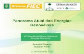 Panorama Atual das Energias Renováveis...-Energias renováveis COMPROMISSOS DO BRASIL EM ENERGIA PARA 2030 - Expansão do uso de outras fontes renováveis de energia que não hidroelétrica