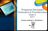 Programa Educação Financeira & Previdenciária Aula 3€¦ · Financeira & Previdenciária Aula 3 2017 Como esticar o Dinheiro. Entrando e Saindo do vermelho Já estou no vermelho!
