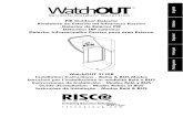 PIR Outdoor Detector Detector Infravermelho Passivo para ...img.argoelettronica.it/doc_Risco/WatchOUT/Manuali/WatchOUT_PIR_… · Detector de Exterior PIR Détecteur IRP extérieur
