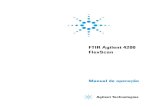 FTIR Agilent 4200 FlexScan€¦ · Introdução FTIR Agilent 4200 FlexScan Manual de operação 7 Sistema de refletância externa do FTIR Agilent 4200 FlexScan: Para a análise química