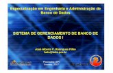 Especialização em Engenharia e Administração de Banco de ...jafrodri/sgbd1_ativ1.pdf · Especialização em Engenharia e Administração de Banco de Dados SISTEMA DE GERENCIAMENTO